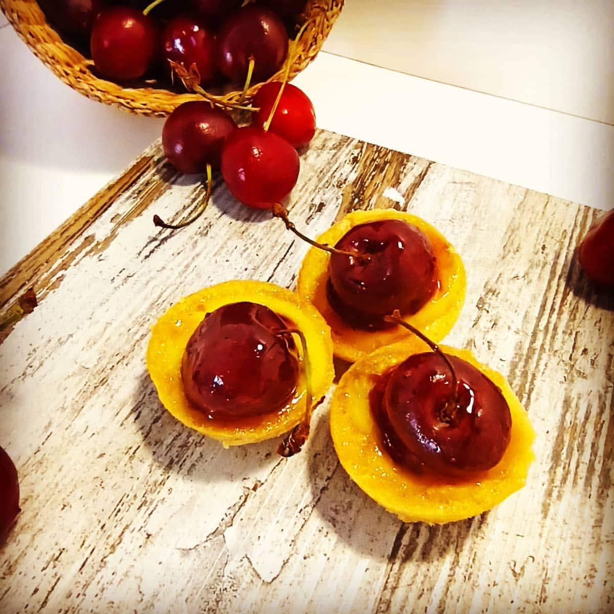 Clafoutis di ciliegie in tartelletta
